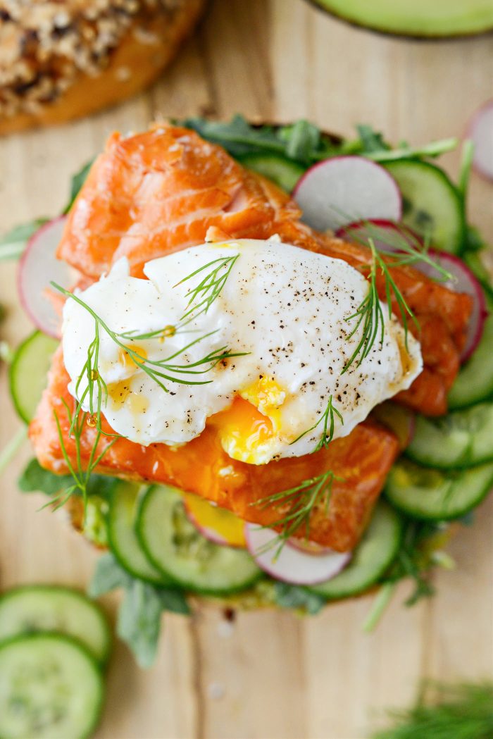 Smoked Salmon Avocado Bagel