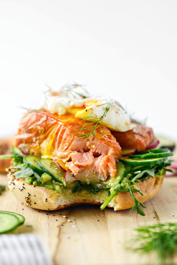 Smoked Salmon Avocado Bagel