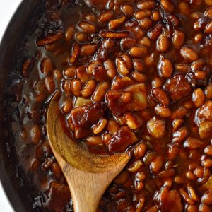 5-Ingredient Barbecue Bacon Baked Beans