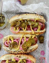 Grilled BBQ Sauce Chicken Brats