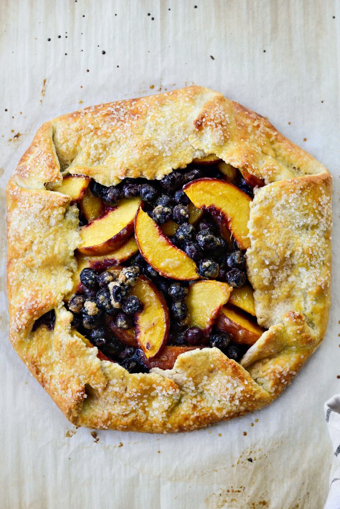 baked Blueberry Peach Galette