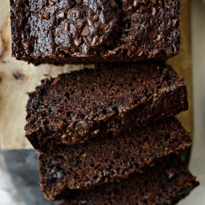 Chocolate Chocolate Chip Zucchini Bread