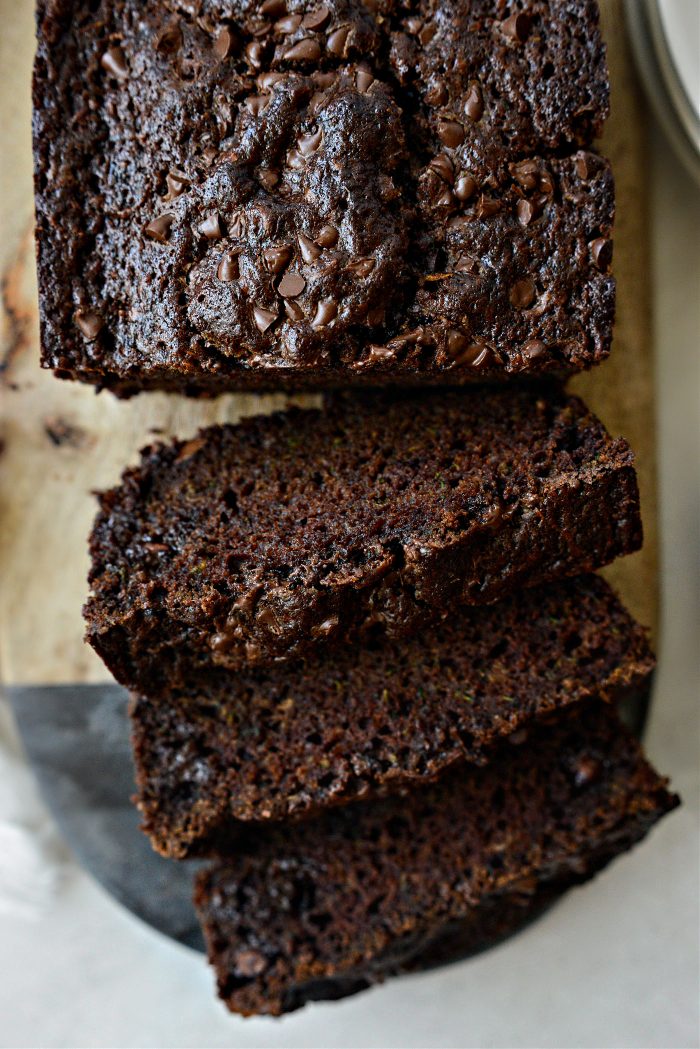 Chocolate Chocolate Chip Zucchini Bread