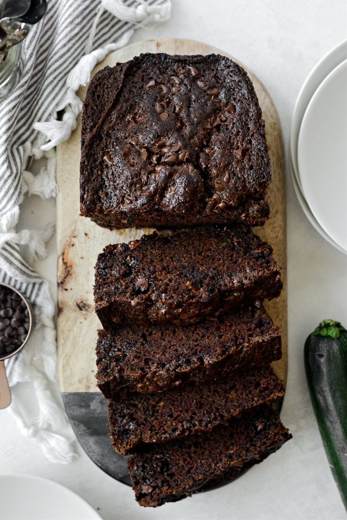 Chocolate Chocolate Chip Zucchini Bread