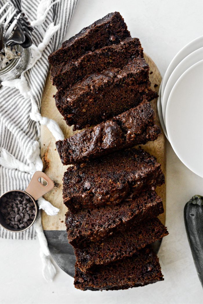 Chocolate Chocolate Chip Zucchini Bread