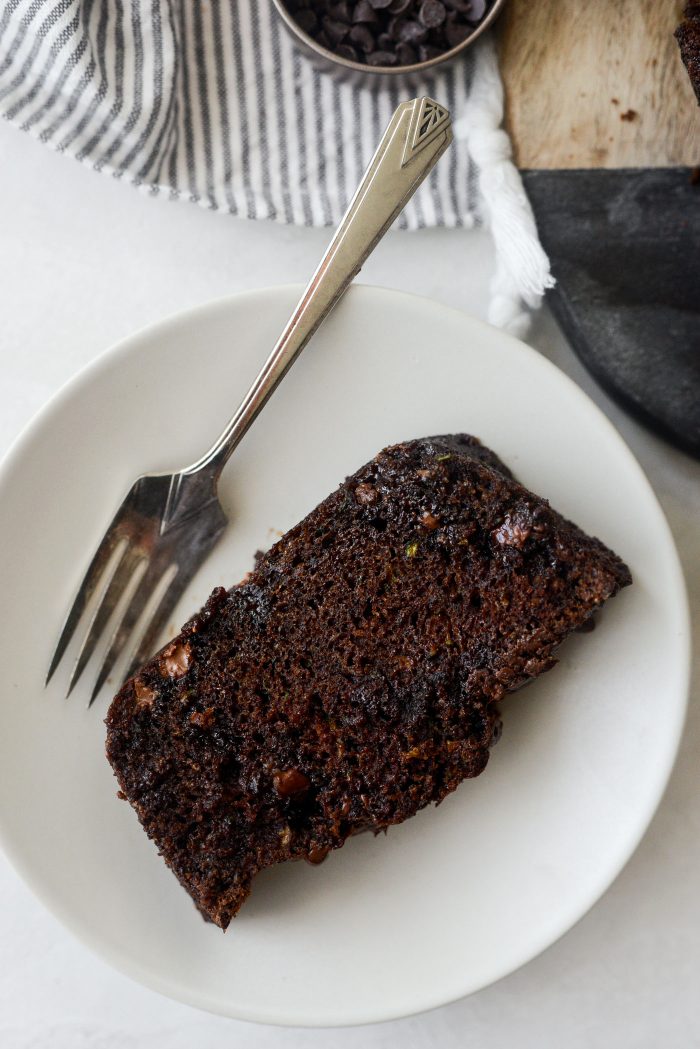 Chocolate Chocolate Chip Zucchini Bread