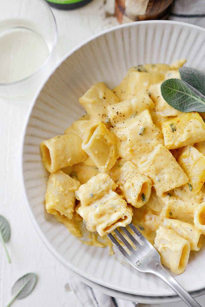 Cheesy Roasted Butternut Squash Rigatoni