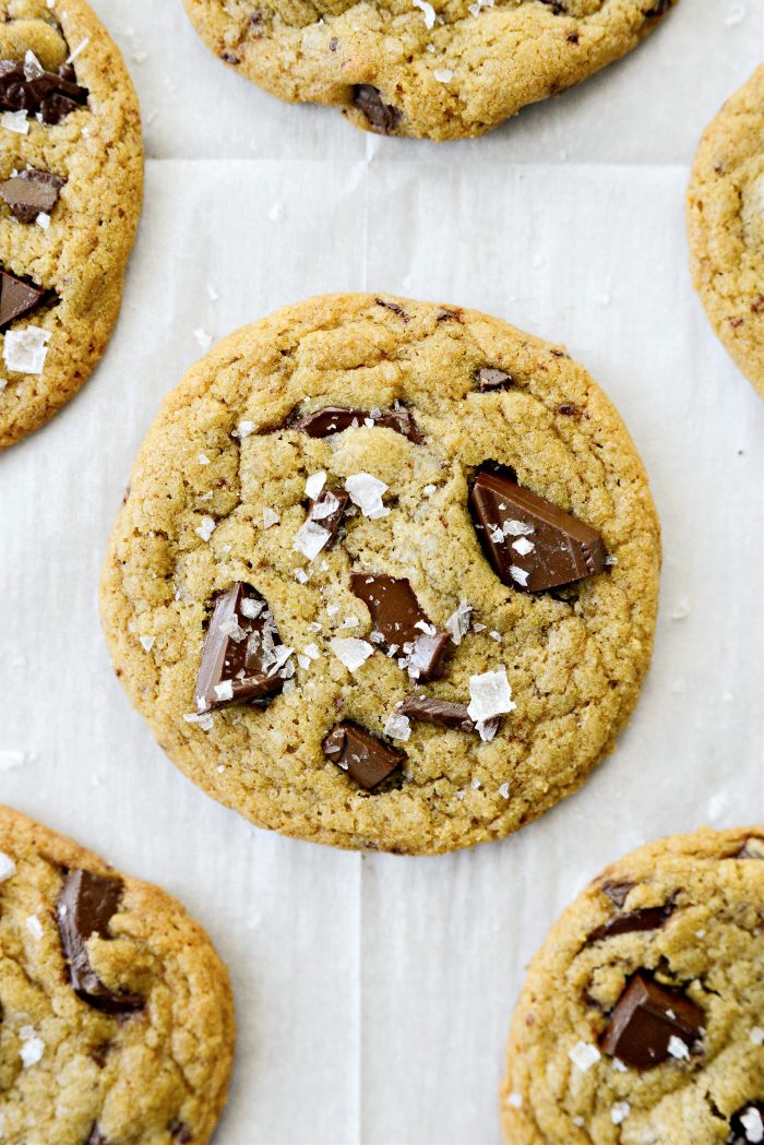 Salted Brown Butter Chocolate Chunk Cookies