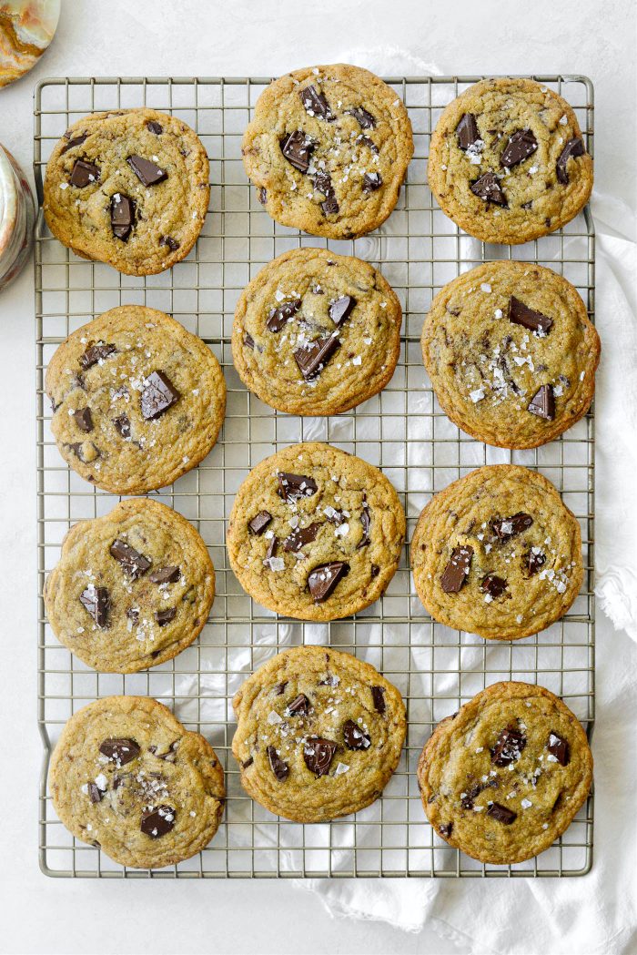 Salted Brown Butter Chocolate Chunk Cookies