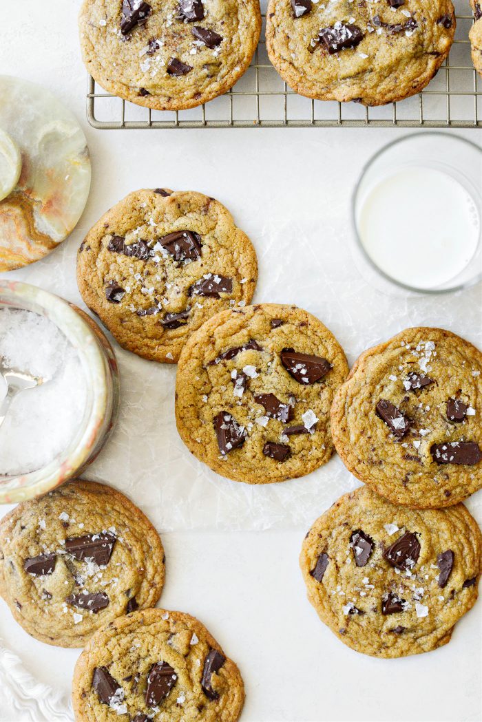 Salted Brown Butter Chocolate Chunk Cookies