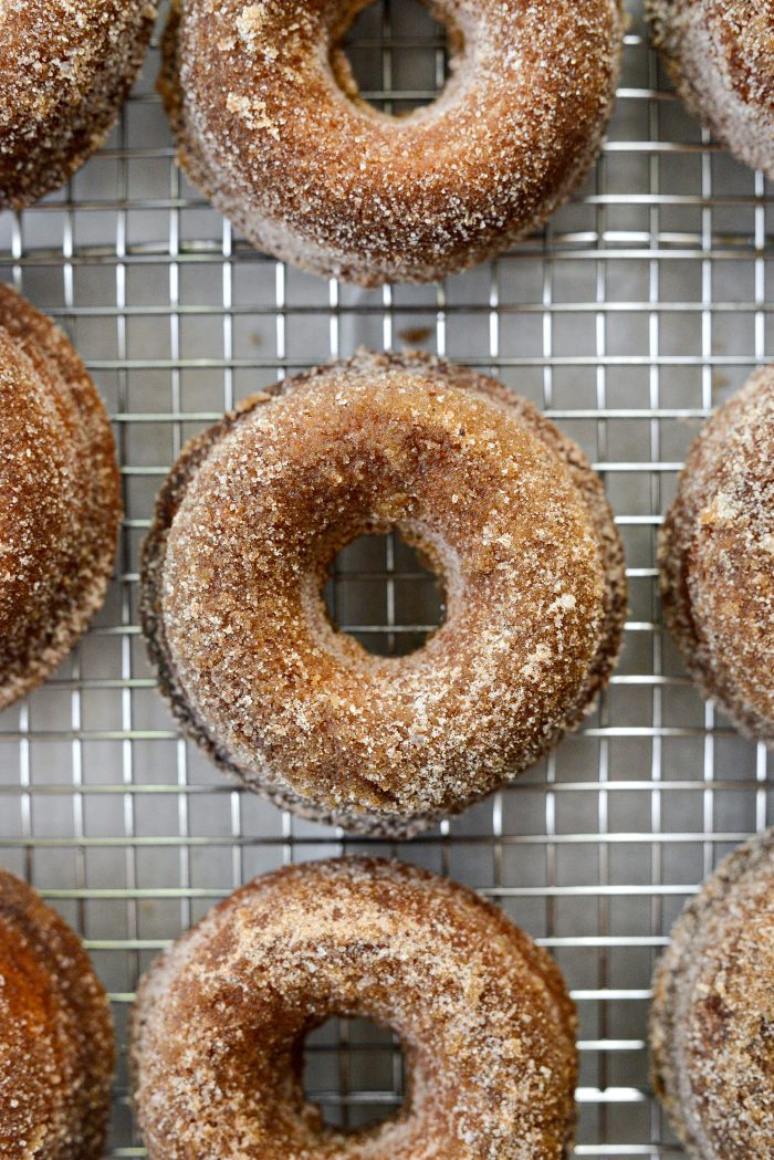 Apple Cider Doughnuts close up