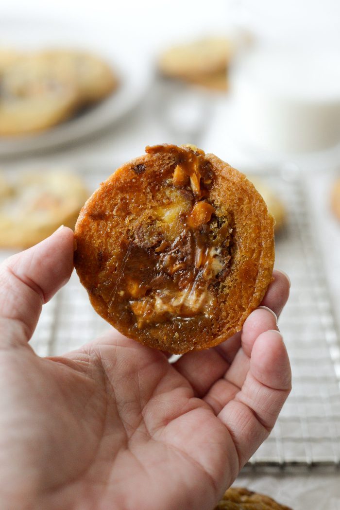 Salted Snickers Cookies