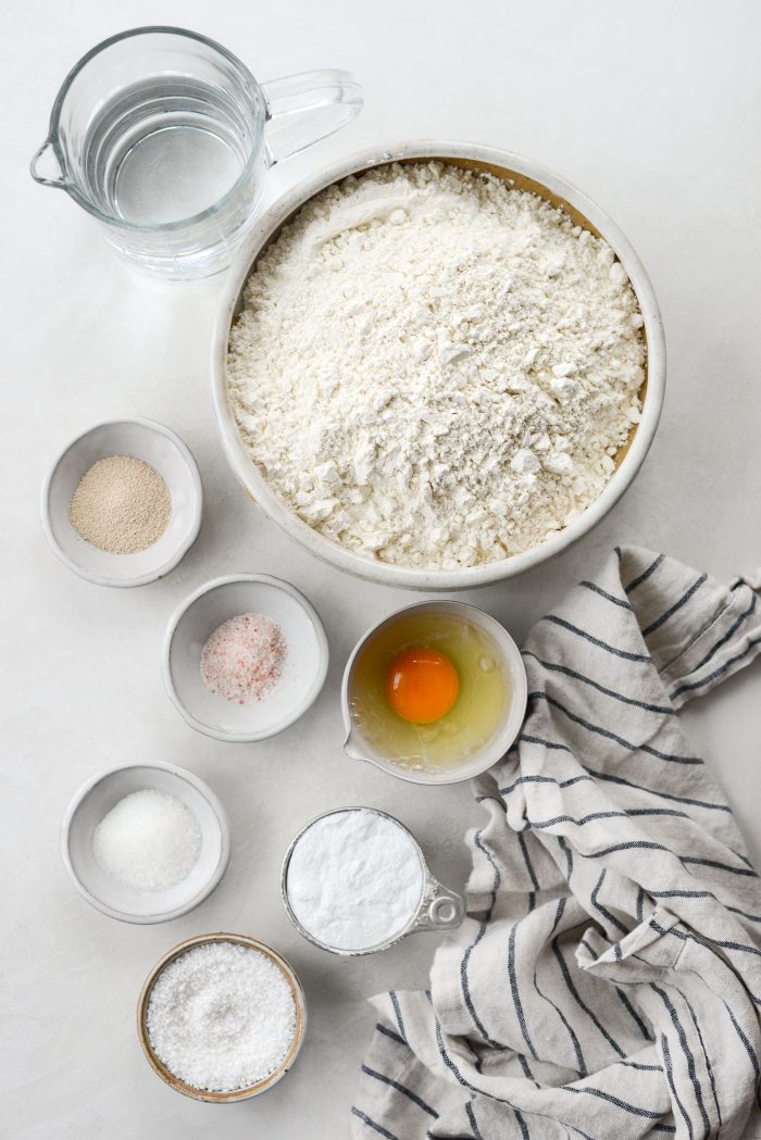 ingredients for Homemade Soft Pretzels