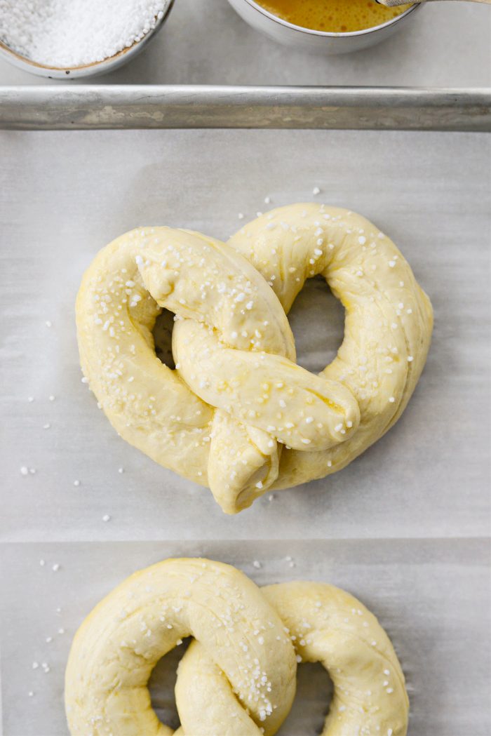 sprinkle with pretzel salt