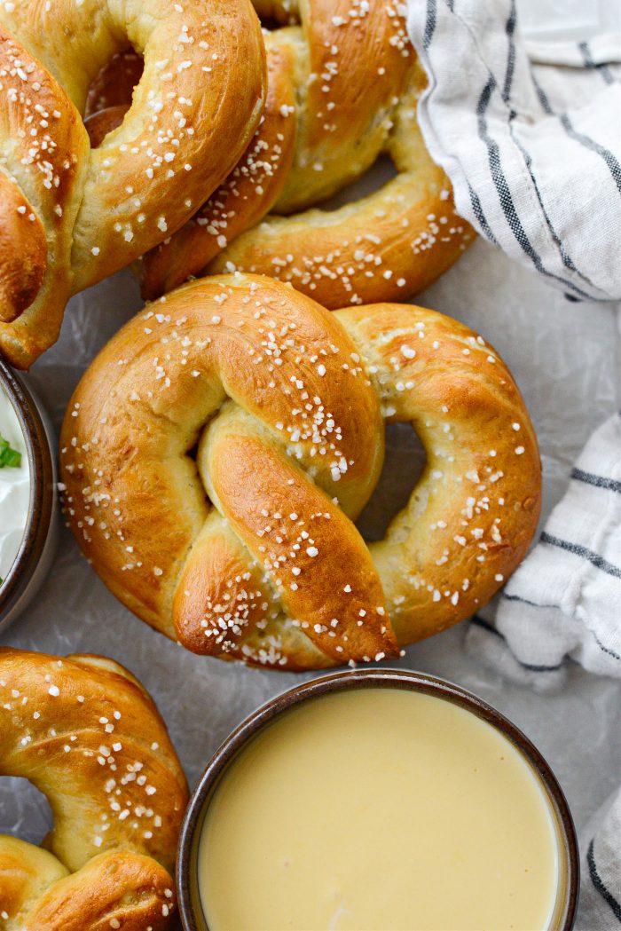 homemade soft pretzels