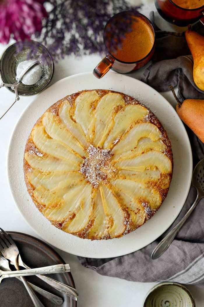 Ginger Pear Upside Down Cake