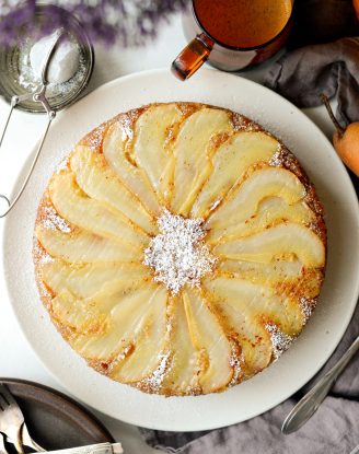 Ginger Pear Upside Down Cake