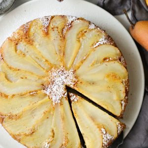 Ginger Pear Upside Down Cake