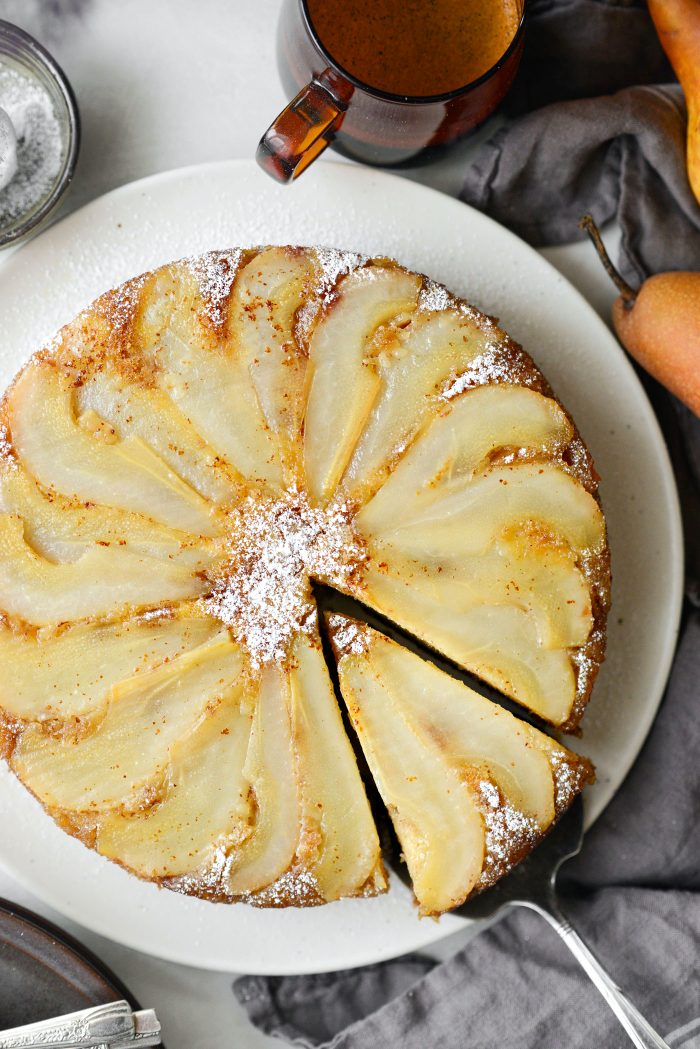 Ginger Pear Upside Down Cake