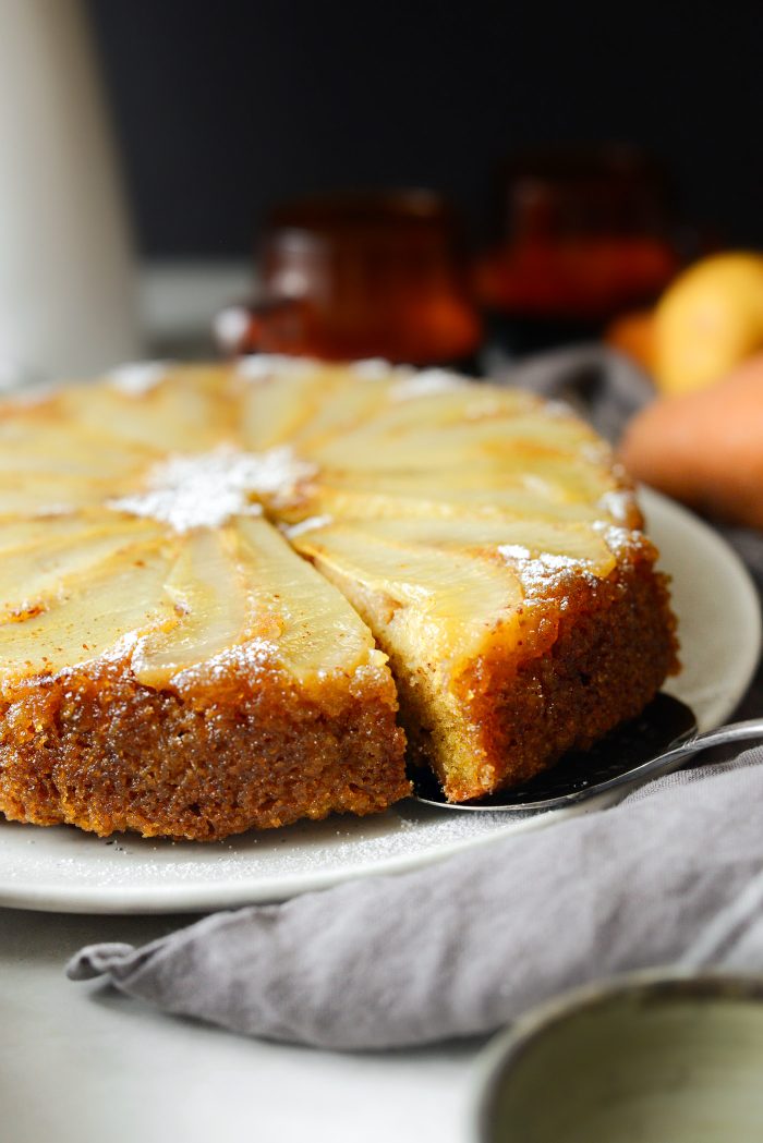 Ginger Pear Upside Down Cake