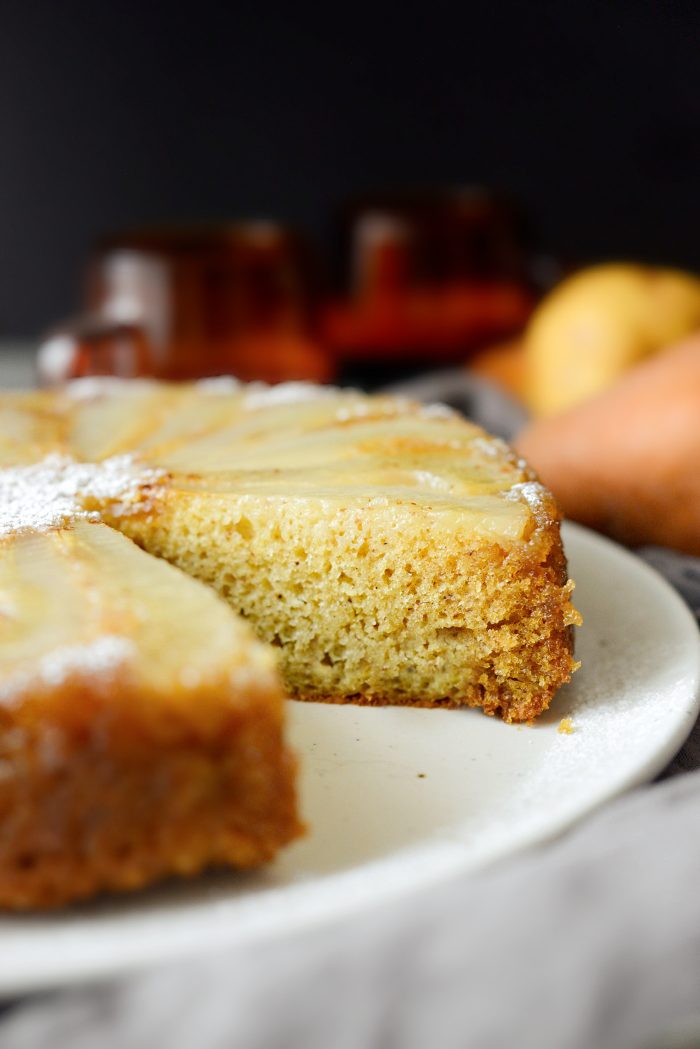 Ginger Pear Upside Down Cake