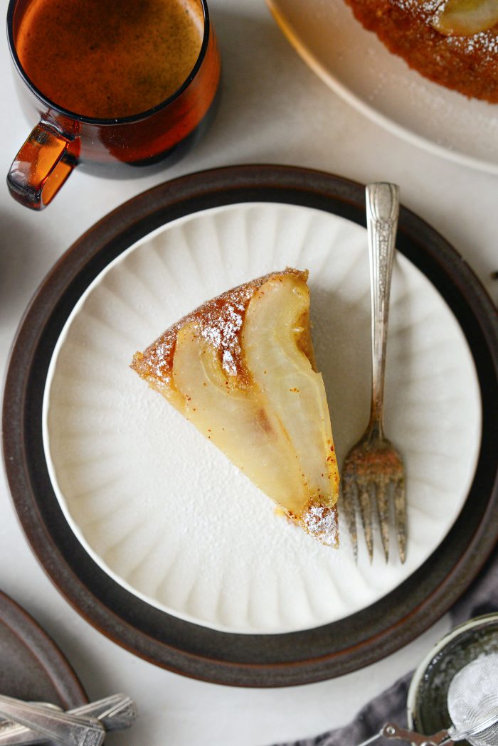 Ginger Pear Upside Down Cake