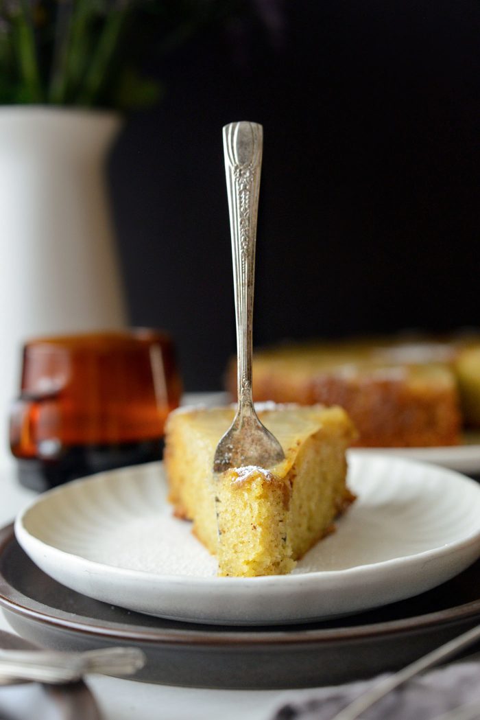 Ginger Pear Upside Down Cake