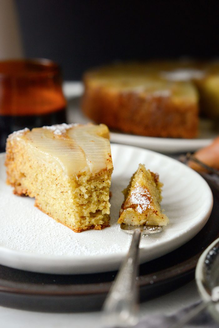 Ginger Pear Upside Down Cake