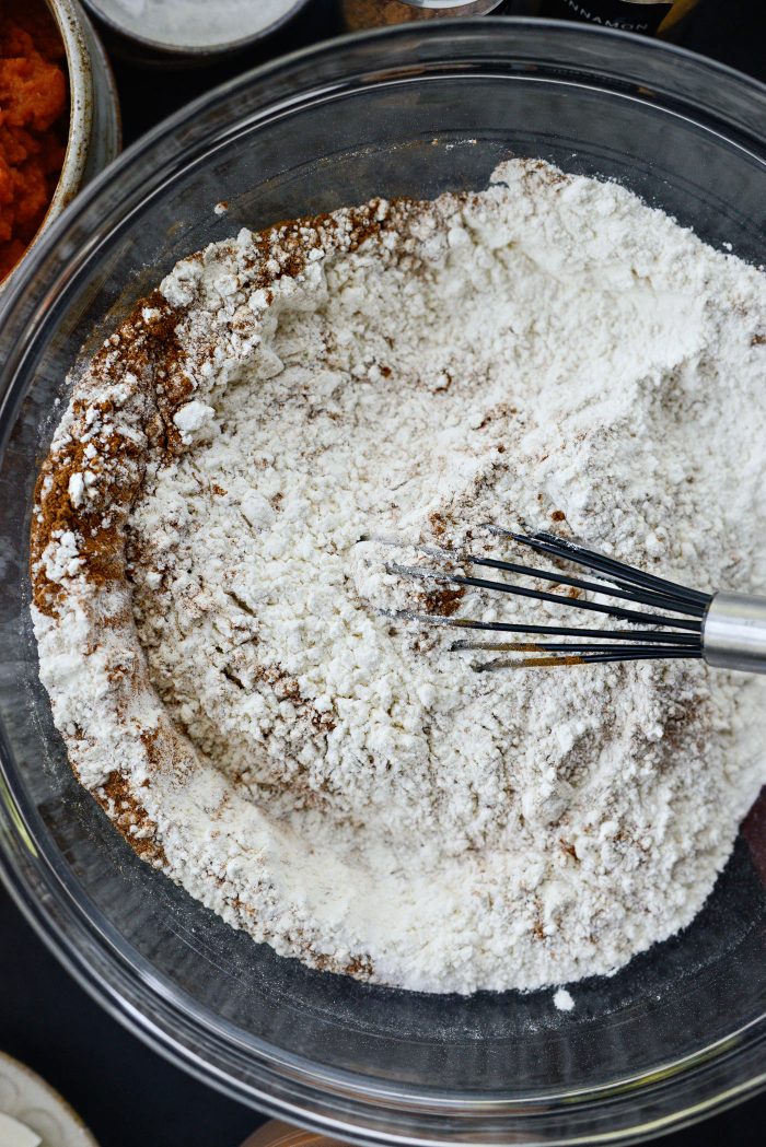 combine dry ingredients in bowl