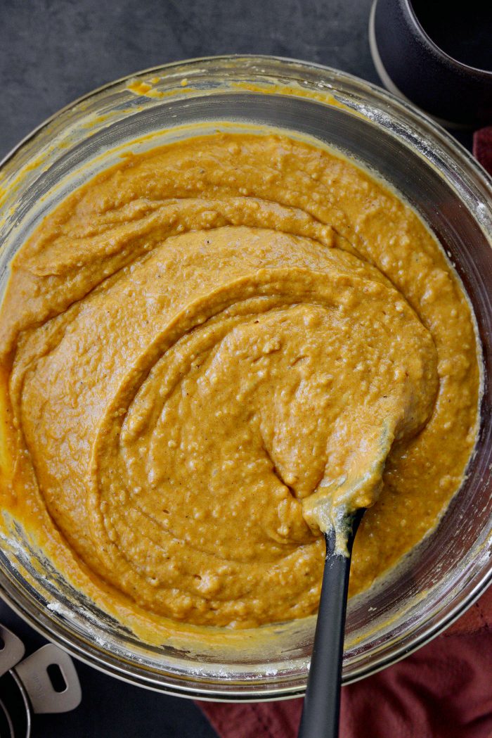 pumpkin muffin batter