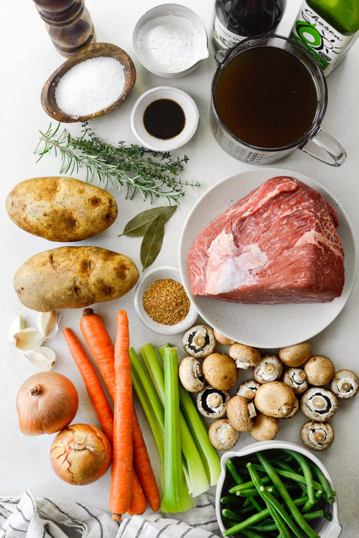 Oven Braised Beef Stew ingredients