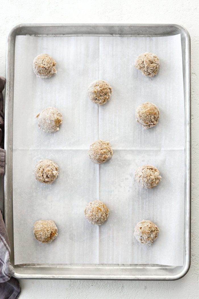 arrange on rimmed baking sheet