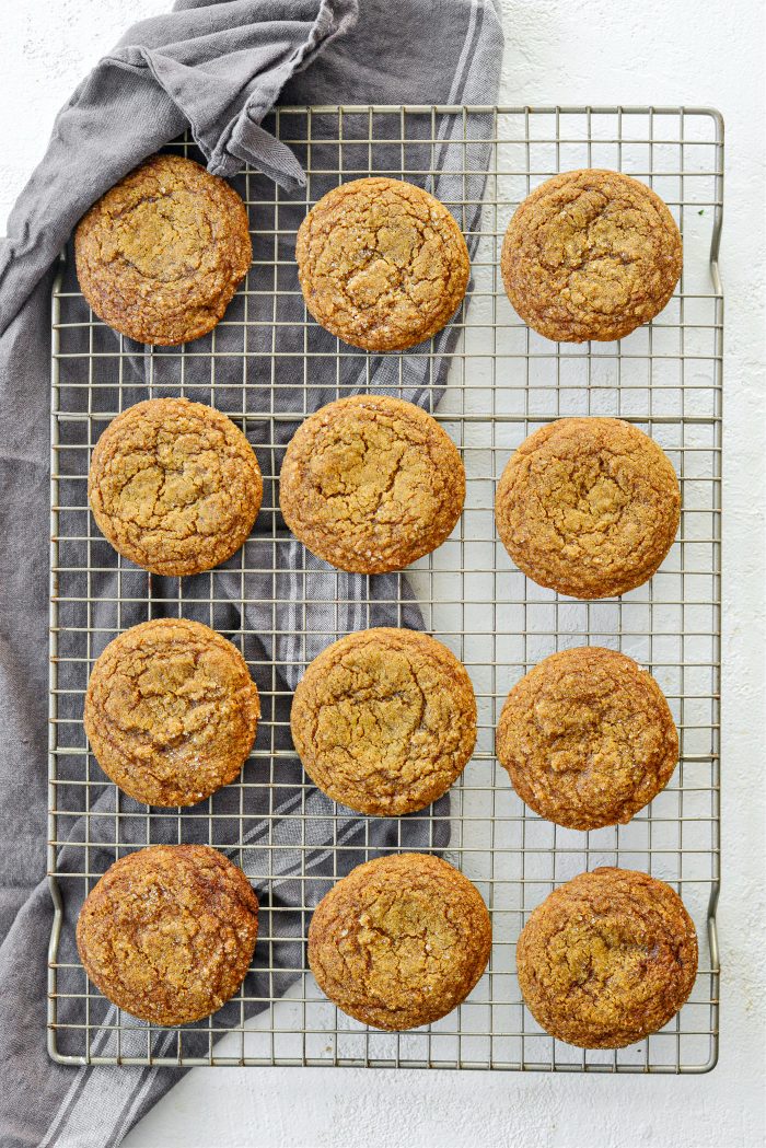 cool cookies on wire rack