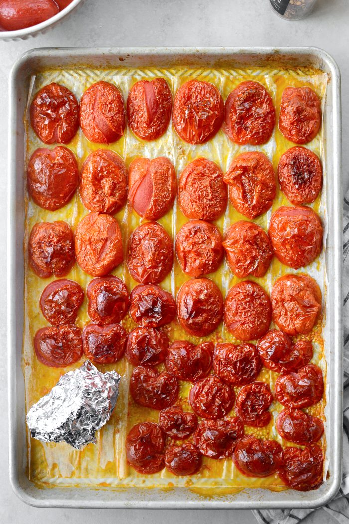 roasted garlic and tomatoes