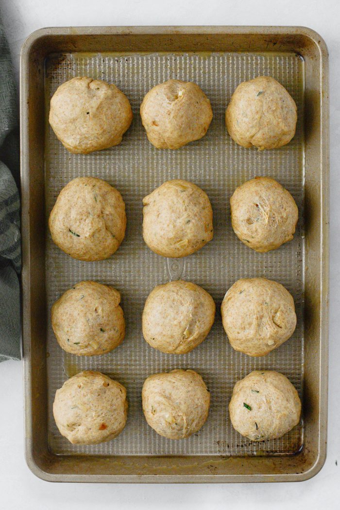 place dough onto prepared pan