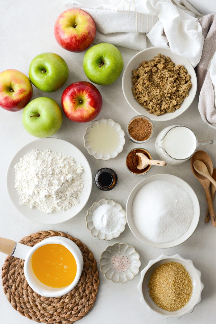 ingredients for Apple Cobbler