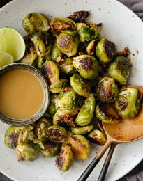 Miso Glazed Brussels Sprouts