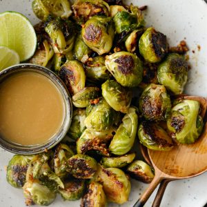 Miso Glazed Brussels Sprouts