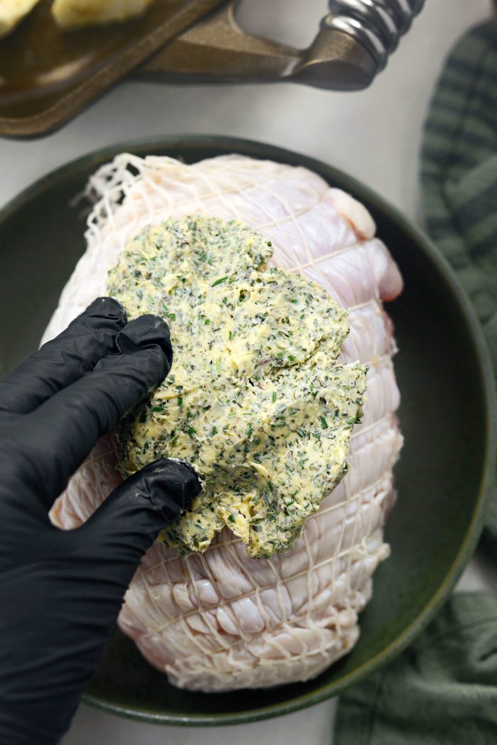 spread over top of turkey breast