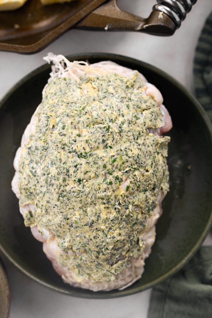 herb buttered turkey breast