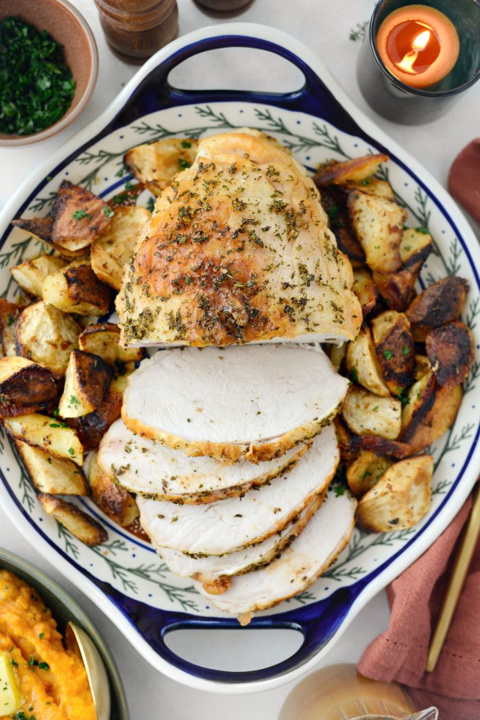 Herb Roasted Turkey Breast with Parsnips