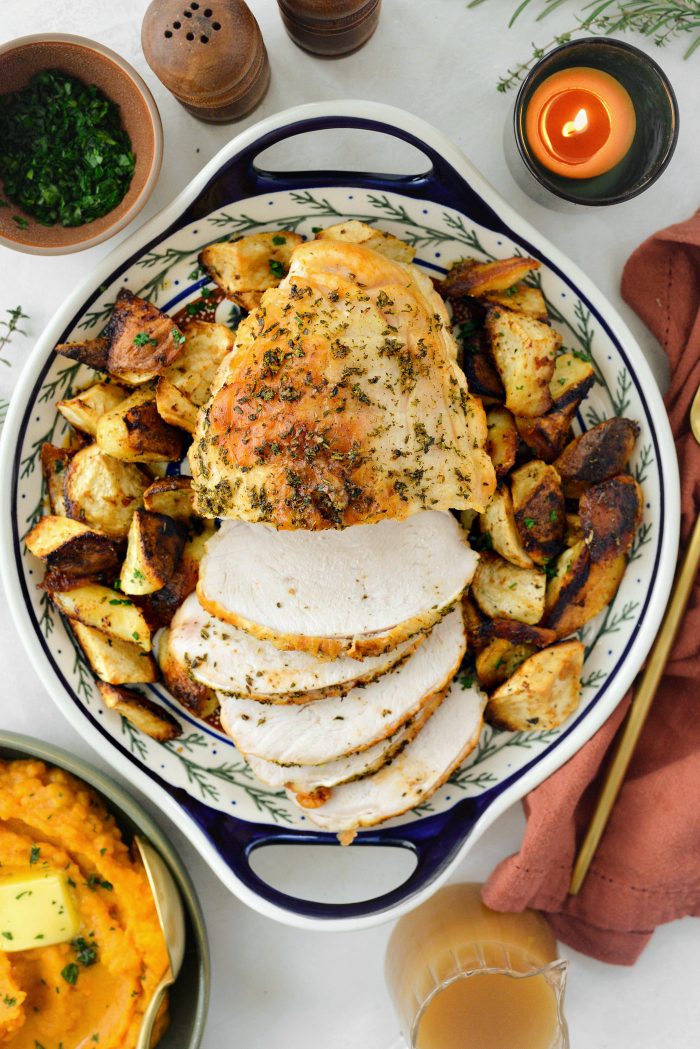 Herb Roasted Turkey Breast with Parsnips