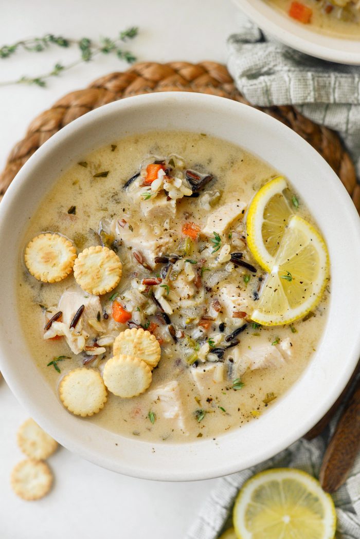 Turkey Lemon Wild Rice Soup