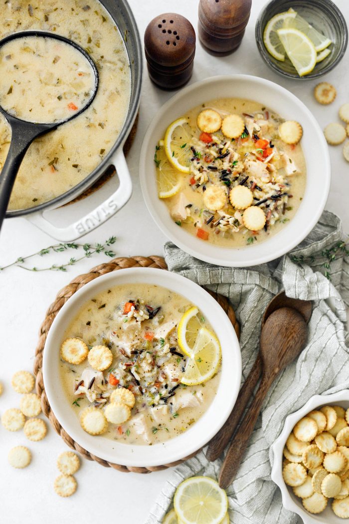 Turkey Lemon Wild Rice Soup