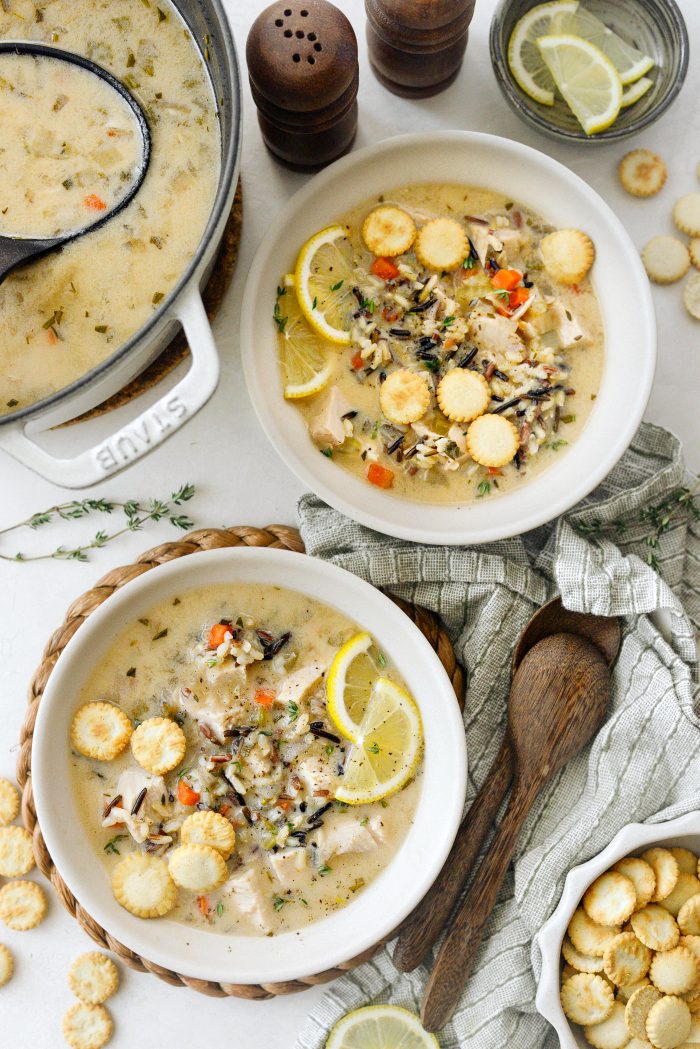 Turkey Lemon Wild Rice Soup