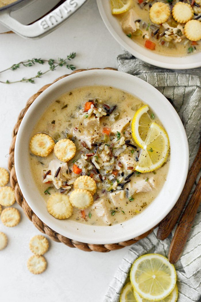 Turkey Lemon Wild Rice Soup