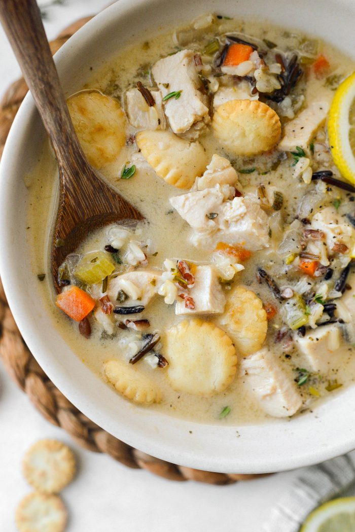 Turkey Lemon Wild Rice Soup