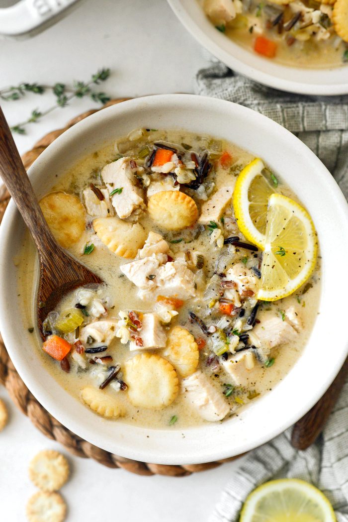 Turkey Lemon Wild Rice Soup