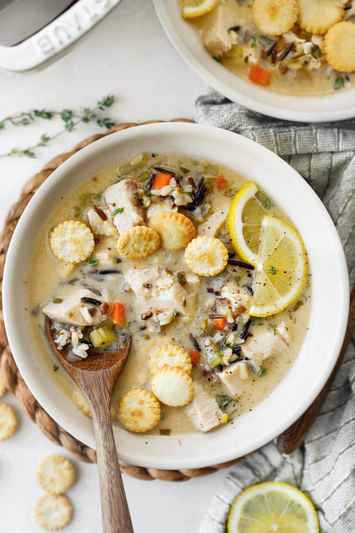 Turkey Lemon Wild Rice Soup