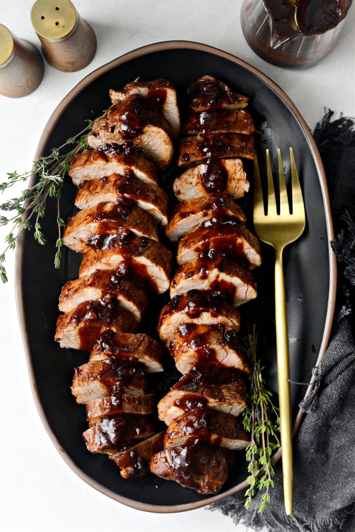 Chipotle Pomegranate Glazed Pork Tenderloin